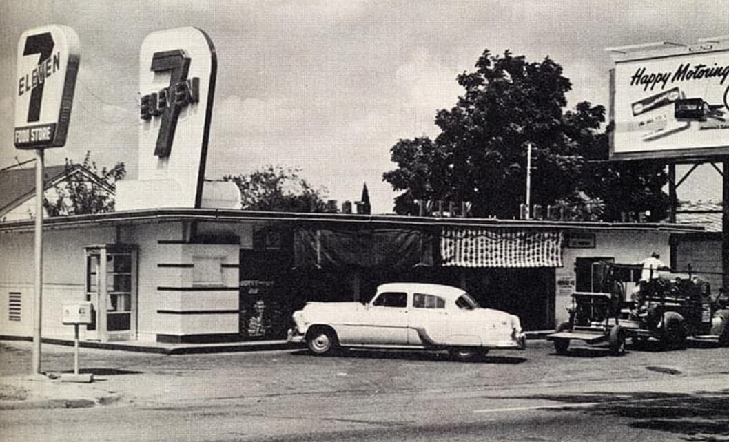 7 eleven 1950s - Eleven Food Store Eleven Happy Motoring